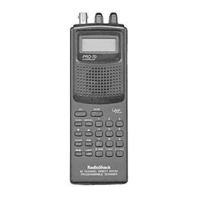 Radio Shack PRO-70 owner's manual