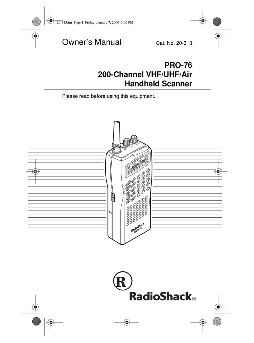 Radio Shack PRO-76 owner's manual