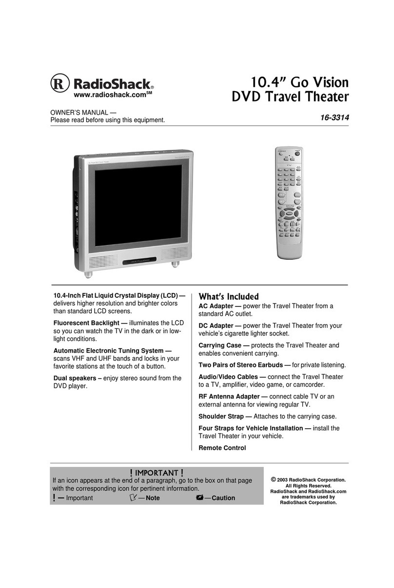 Radio Shack 16-3314 owner's manual