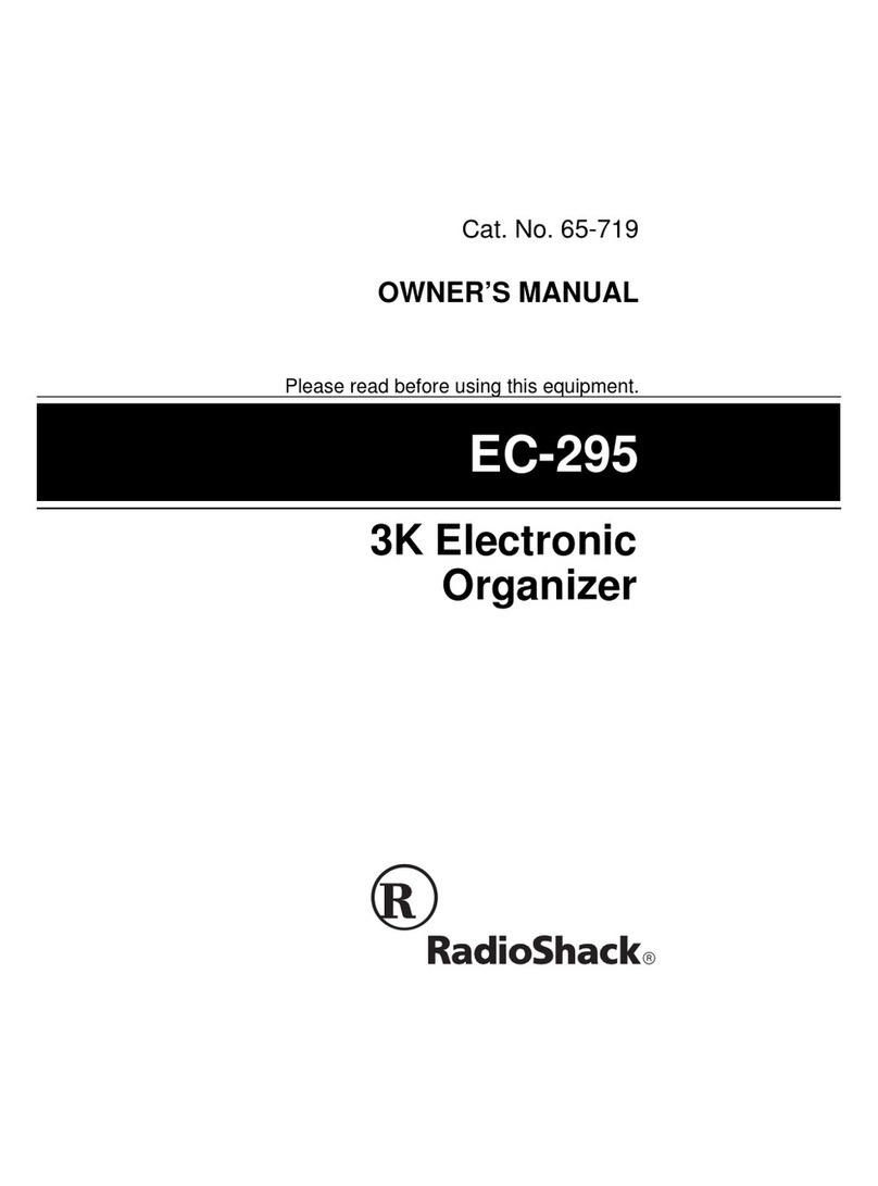 Radio Shack EC-295 owner's manual