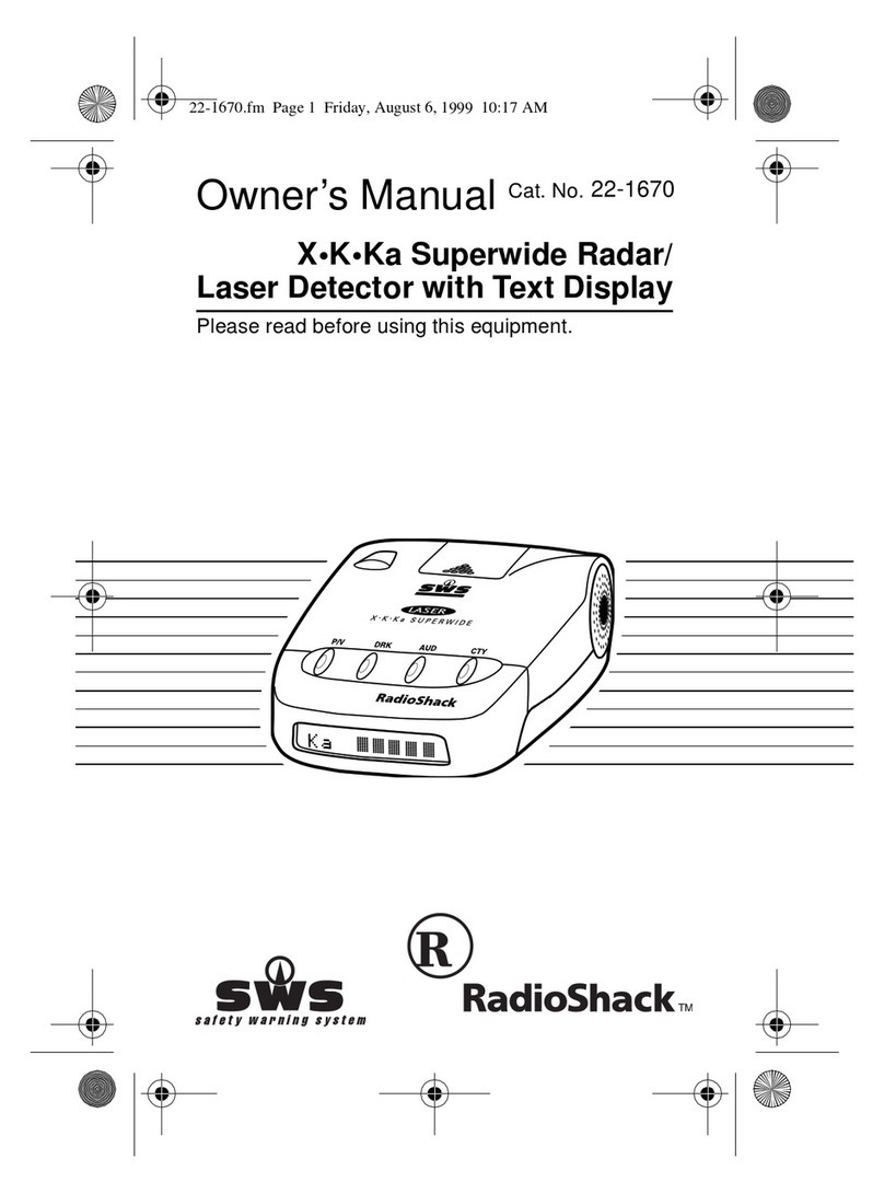 Radio Shack 22-1670 owner's manual
