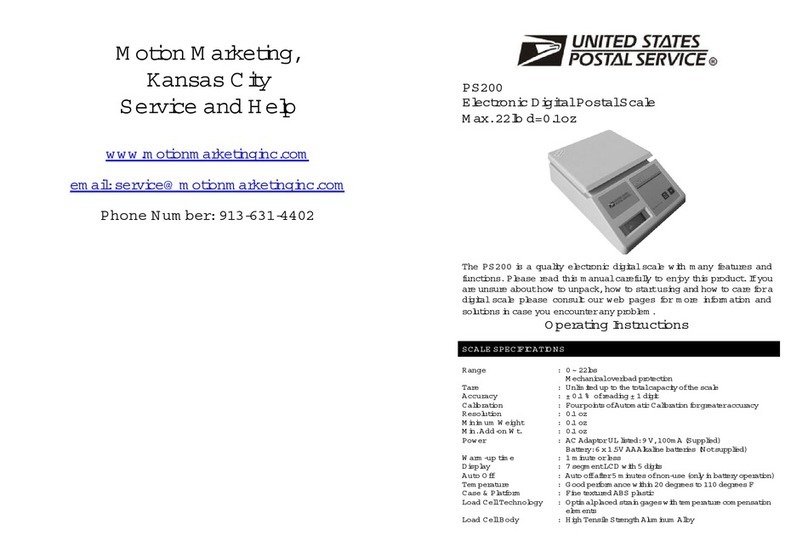 Motion Marketing PS200 operating instructions