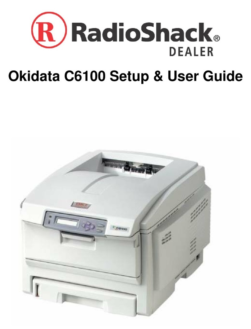 Radio Shack Okidata C6100 User manual