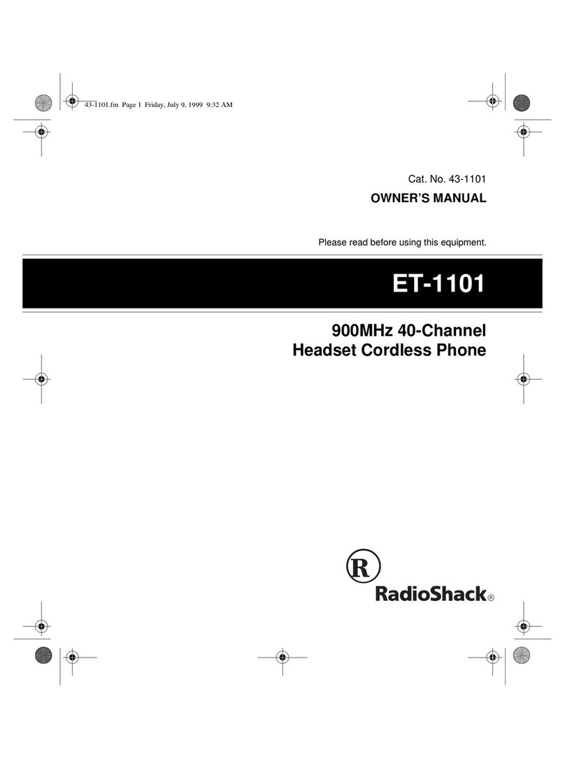 Radio Shack ET-1101 User manual