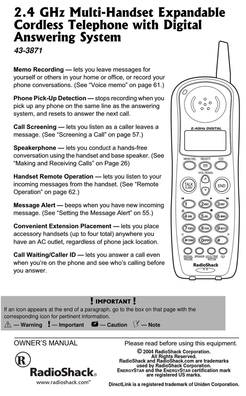 Radio Shack 43-3871 User manual Radio Shack 43-3871 User manual