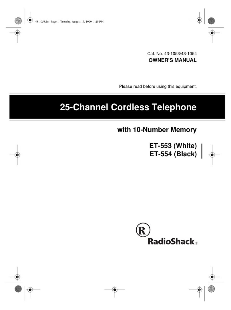 Radio Shack ET-553 User manual Radio Shack ET-553 User manual