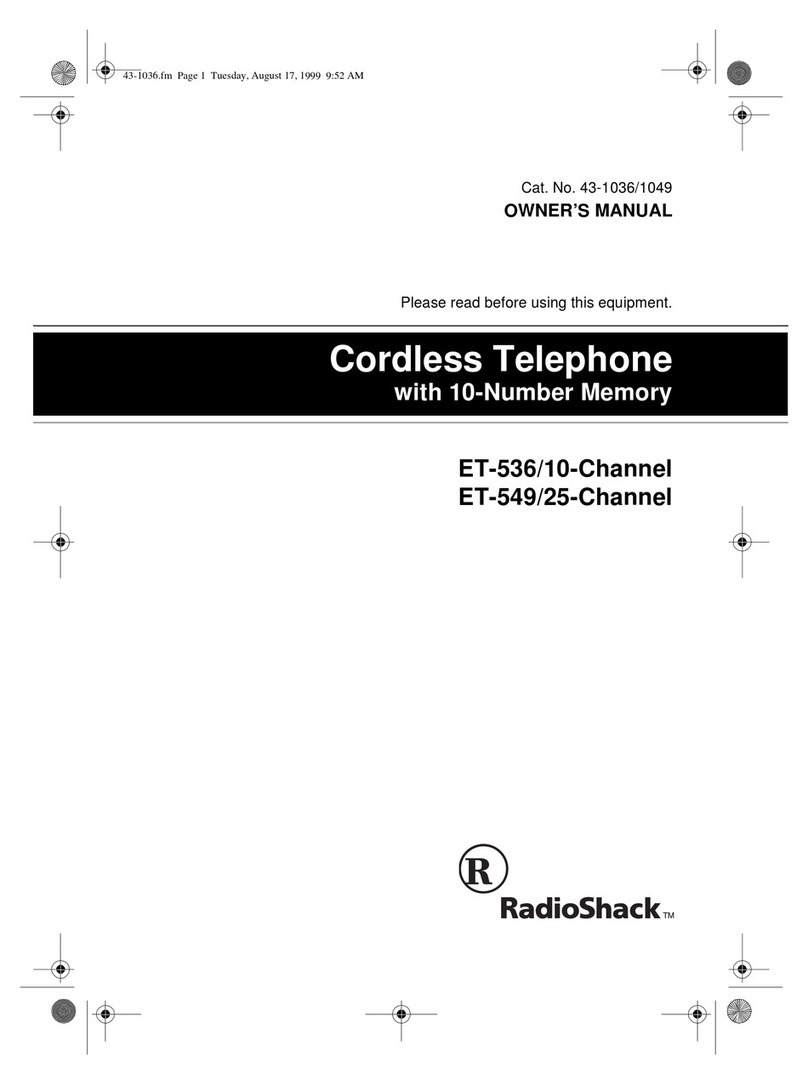 Radio Shack ET-536 User manual
