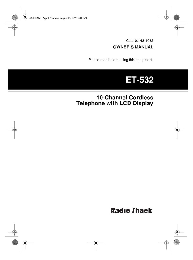 Radio Shack ET-532 User manual