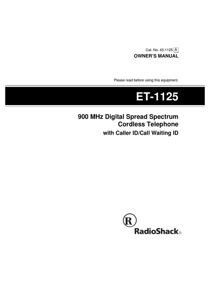 Radio Shack ET-1125 User manual