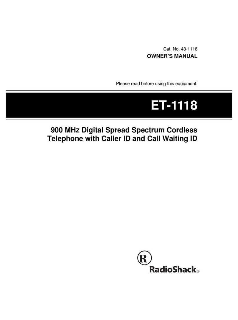 Radio Shack ET-1118 User manual