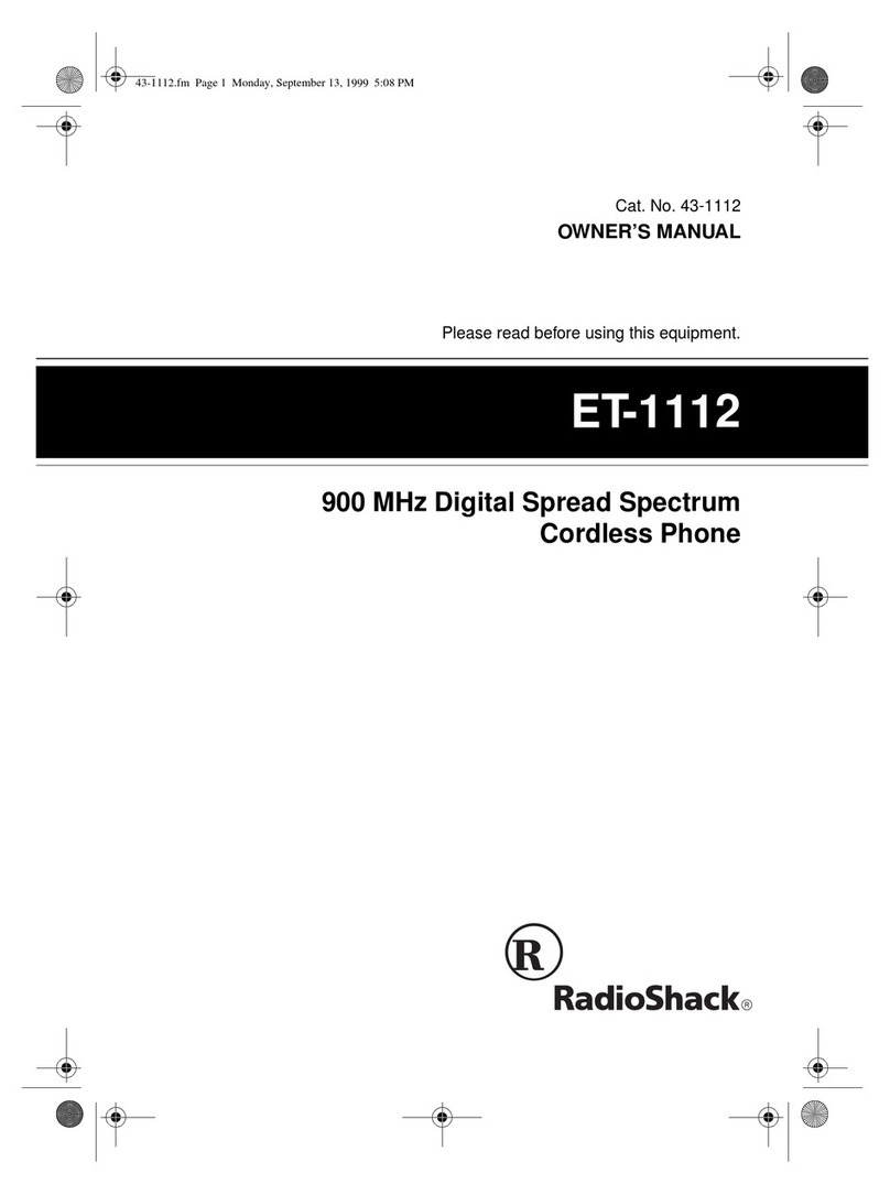 Radio Shack ET-1112 User manual Radio Shack ET-1112 User manual