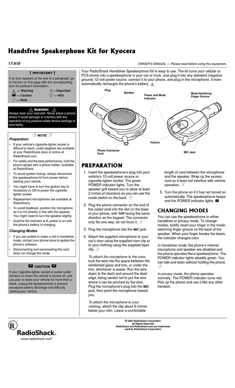 Radio Shack 17-919 owner's manual
