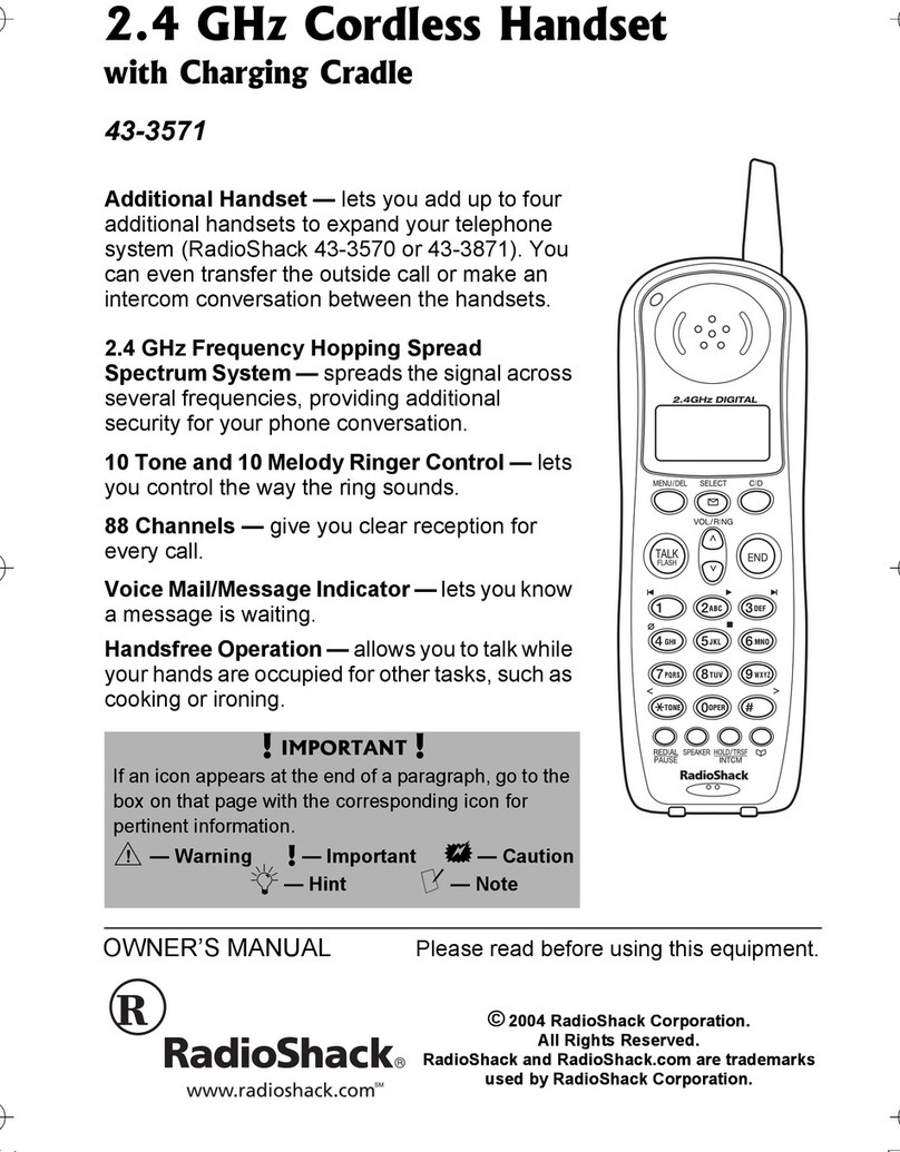 Radio Shack 43-3571 User manual Radio Shack 43-3571 User manual