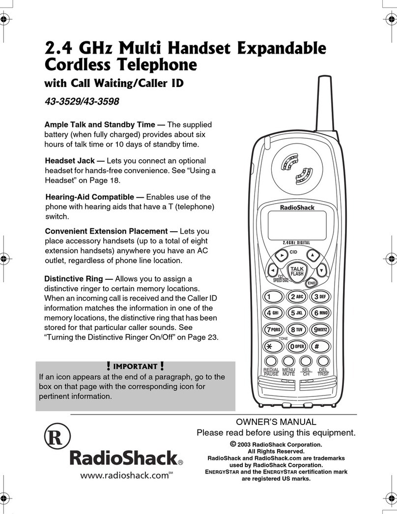 Radio Shack 43-3529 User manual Radio Shack 43-3529 User manual