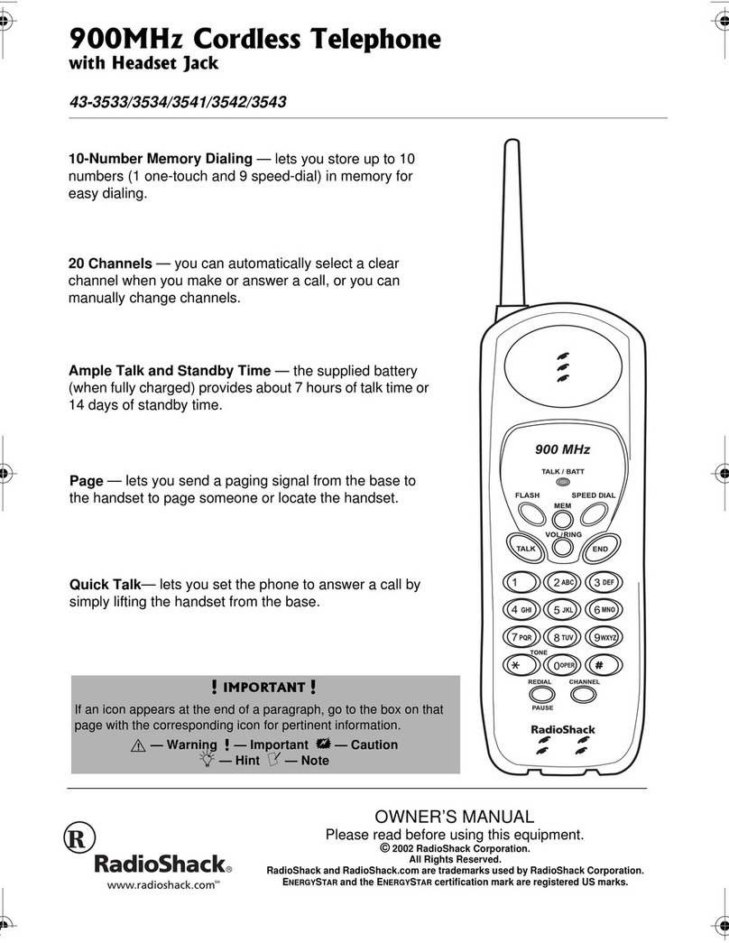 Radio Shack 43-3533 User manual