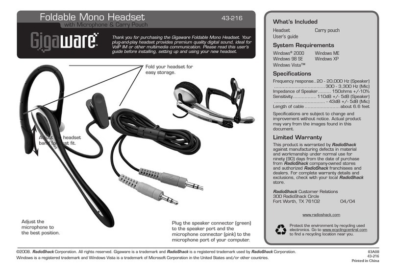 Gigaware Gigaware 43-216 user guide