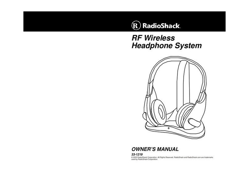 Radio Shack 33-1219 owner's manual