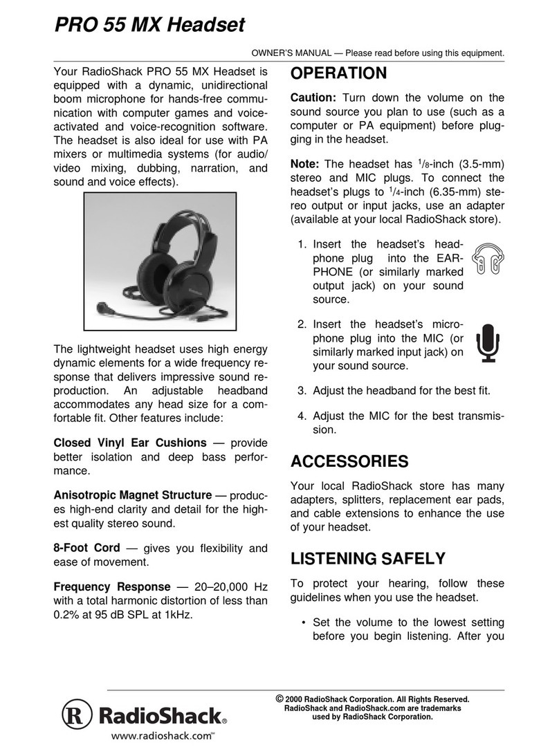 Radio Shack 33-1175 User manual