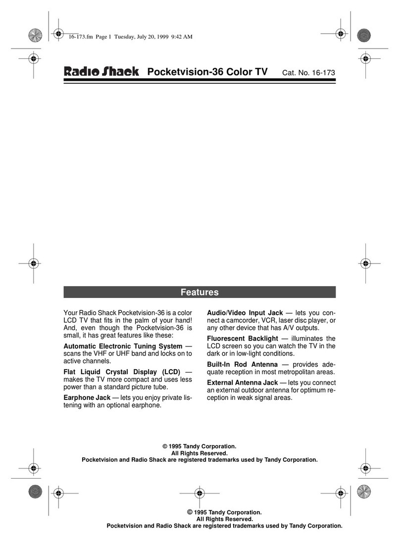 Radio Shack 16-173 User manual