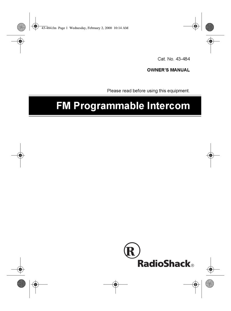 Radio Shack 43-484 User manual