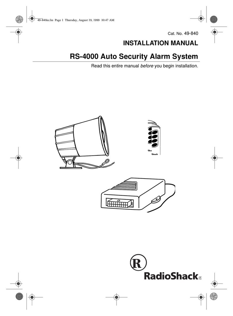 Radio Shack RS-4000 installation manual