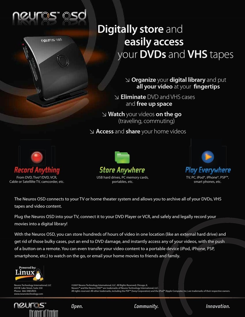 Neuros Neuros OSD 6011000 brochure