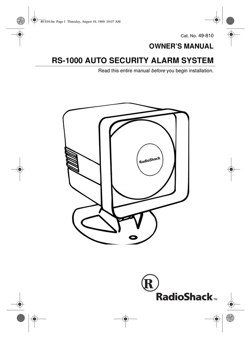 Radio Shack RS-1000 owner's manual