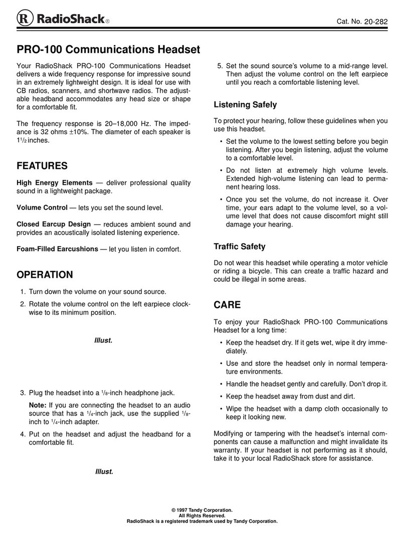 Radio Shack PRO-100 user manual
