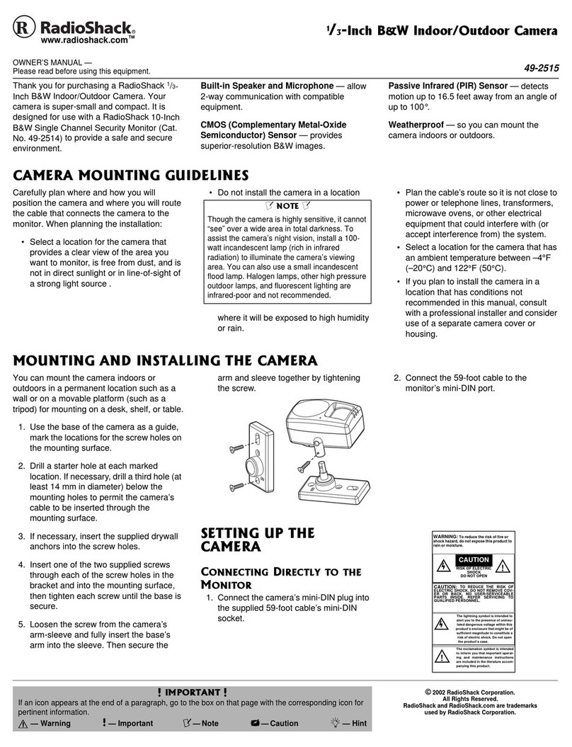 Radio Shack 49-2515 owner's manual