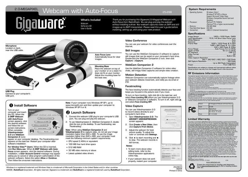 Gigaware Gigaware 25-298 User manual