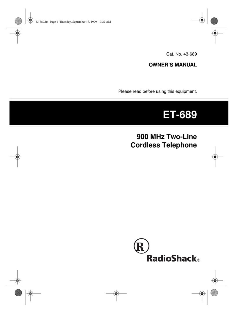 Radio Shack ET-689 User manual
