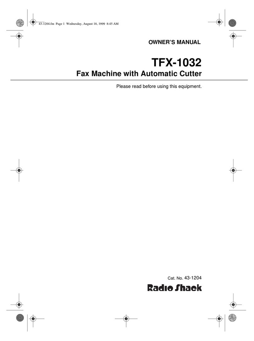 Radio Shack 43-1204 owner's manual