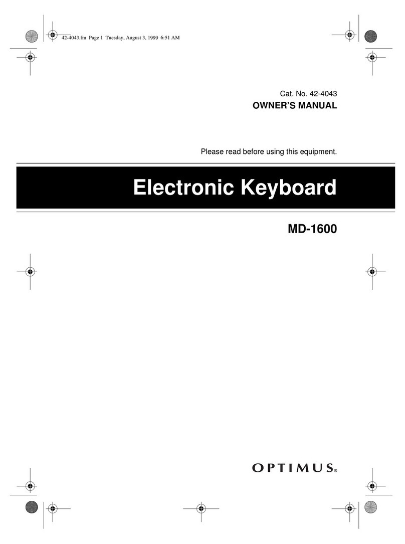 Radio Shack MD-1600 owner's manual