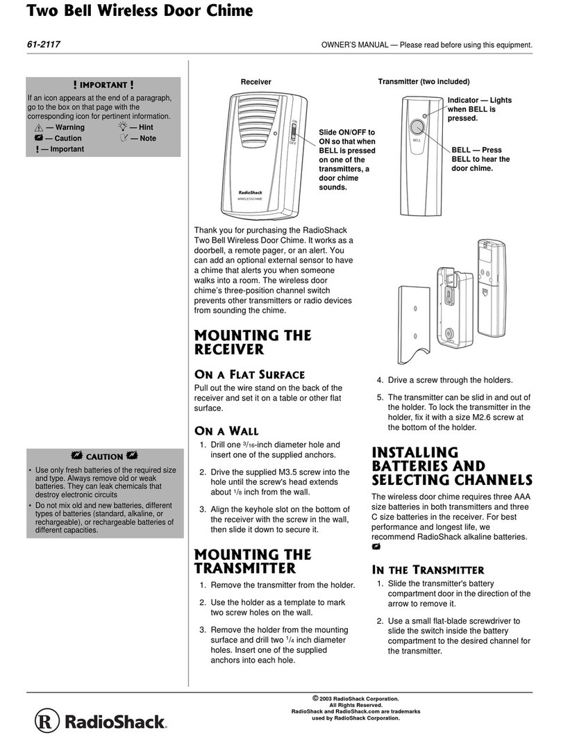 Radio Shack 61-2117 User manual