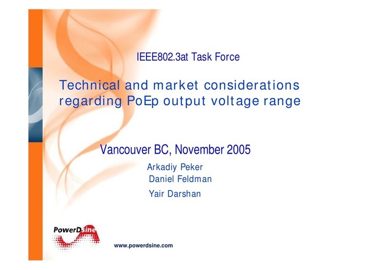 PowerDsine IEEE802.3 owner's manual