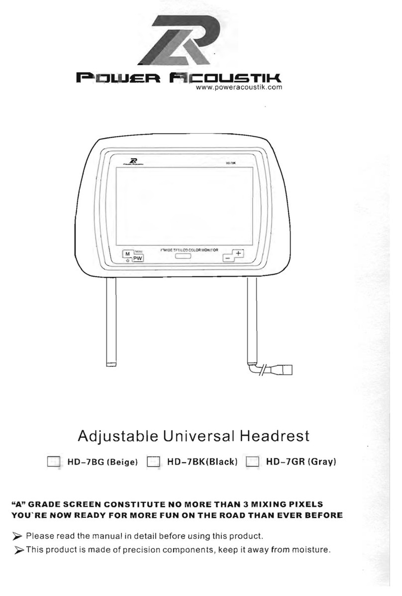 PowerAcoustik HD-7BG user manual