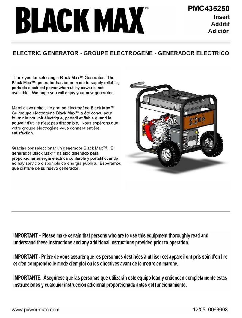 Powermate Black Max PMC435250 User manual