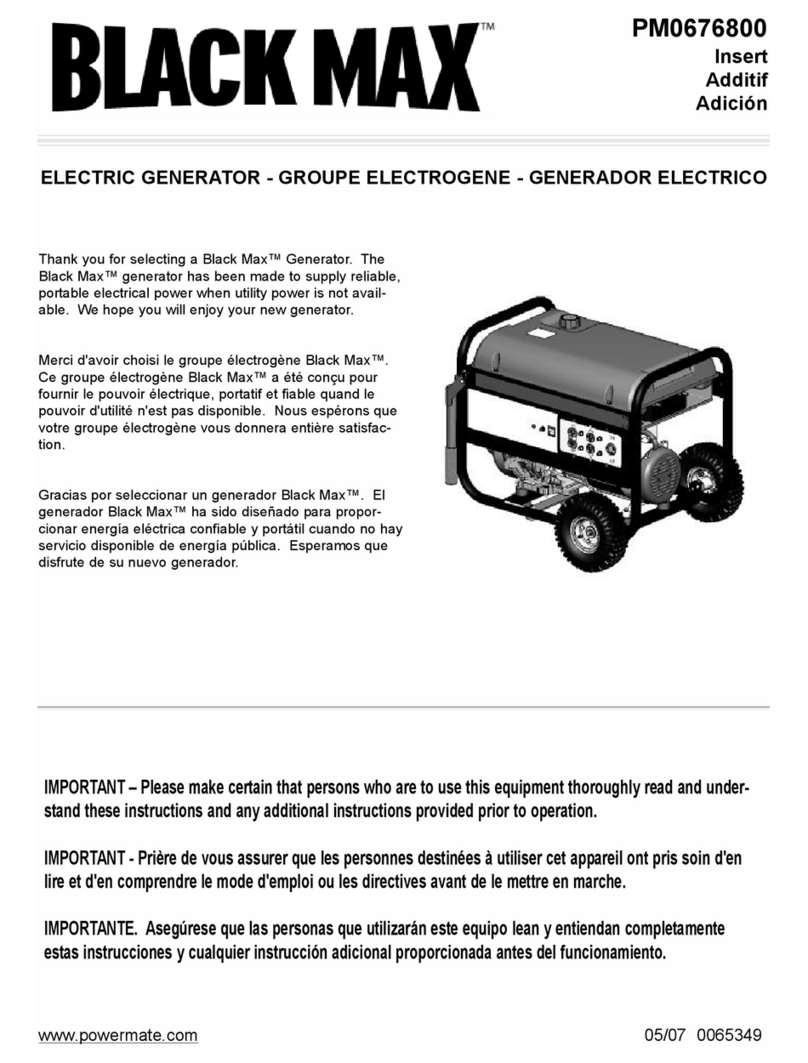 Powermate Black Max PM0676800 User manual