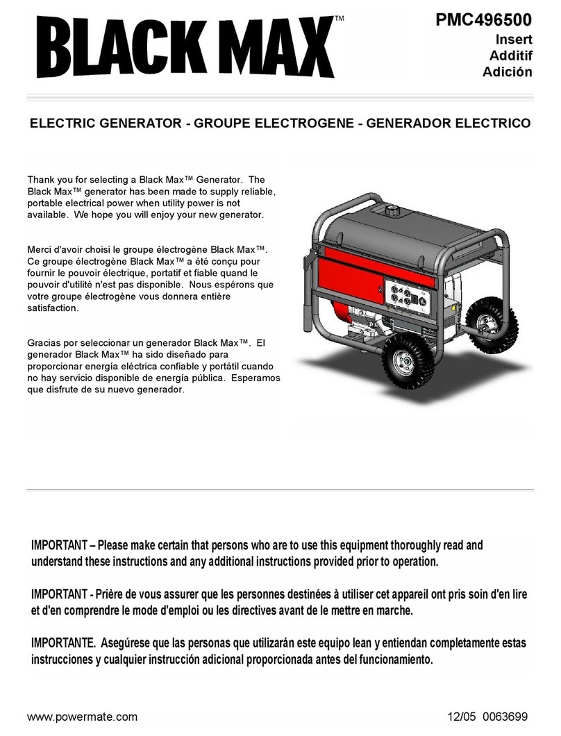 Powermate Black Max PMC496500 User manual