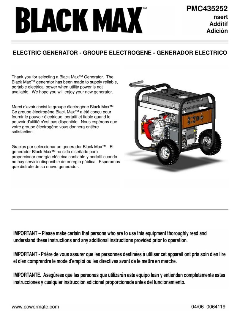 Powermate Black Max PMC435252 User manual