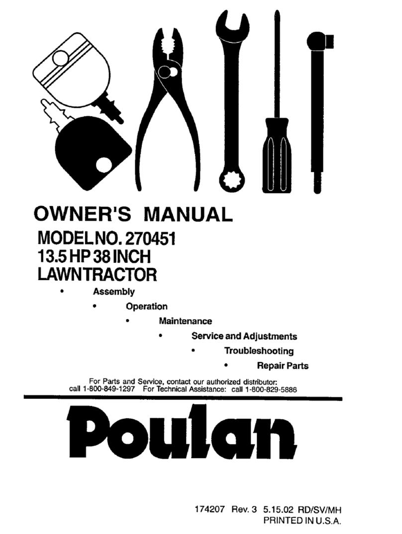 Poulan Pro 270451 owner's manual
