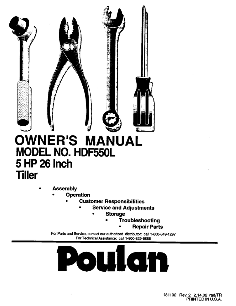 Poulan Pro HDF550L owner's manual