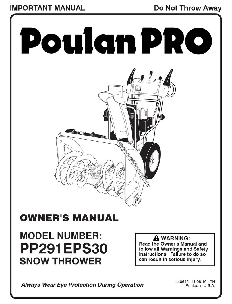 Poulan Pro PP291EPS30 User manual