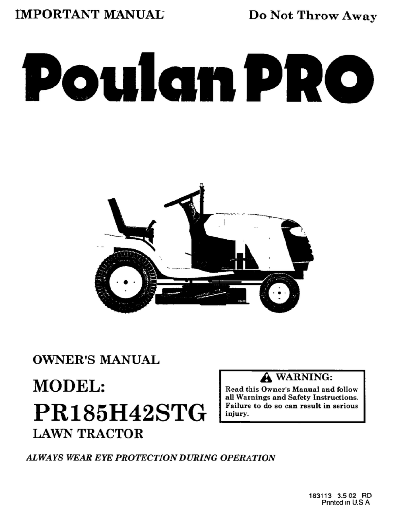 Poulan Pro PR185H42STG User manual