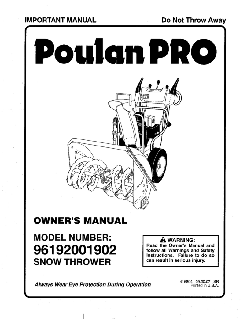 Poulan Pro POULANPRO 96192001902 owner's manual