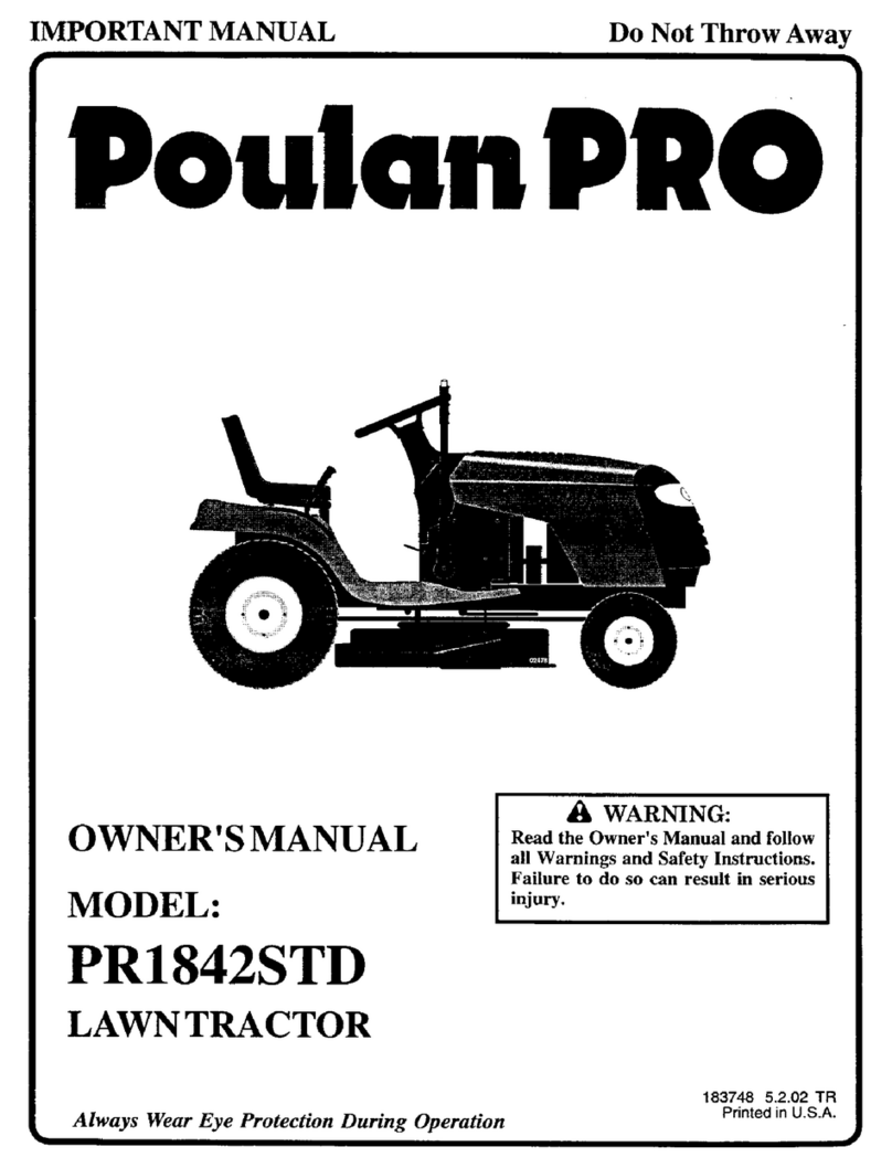 Poulan Pro PR1842STD owner's manual