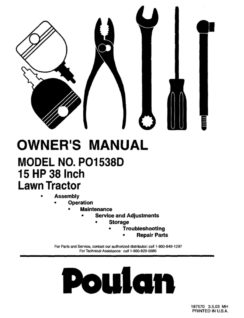 Poulan Pro PO1538D User manual