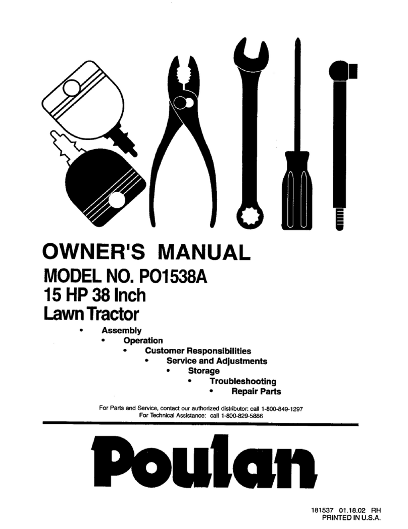 Poulan Pro PO1538A owner's manual
