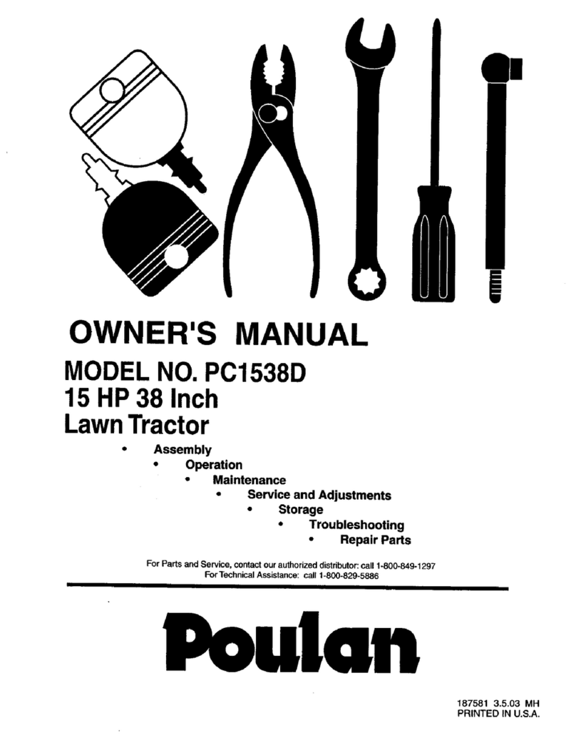 Poulan Pro PC1538D owner's manual