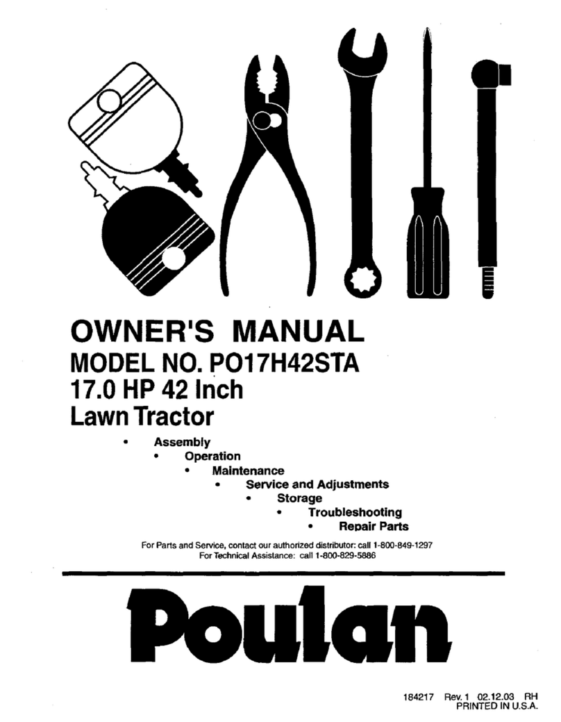 Poulan Pro PO17H42STA owner's manual Poulan Pro PO17H42STA owner's manual